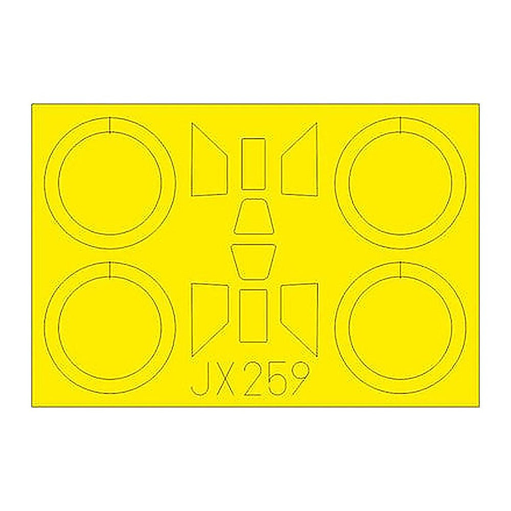 eduard jx259 1 32 mask pzl p11c for ibg canopy mask set