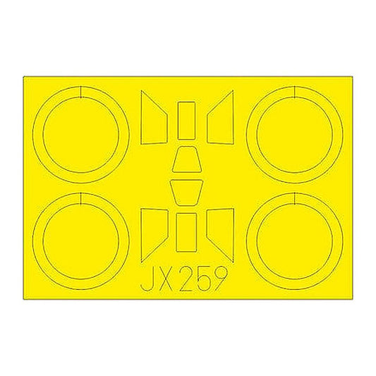eduard jx259 1 32 mask pzl p11c for ibg canopy mask set