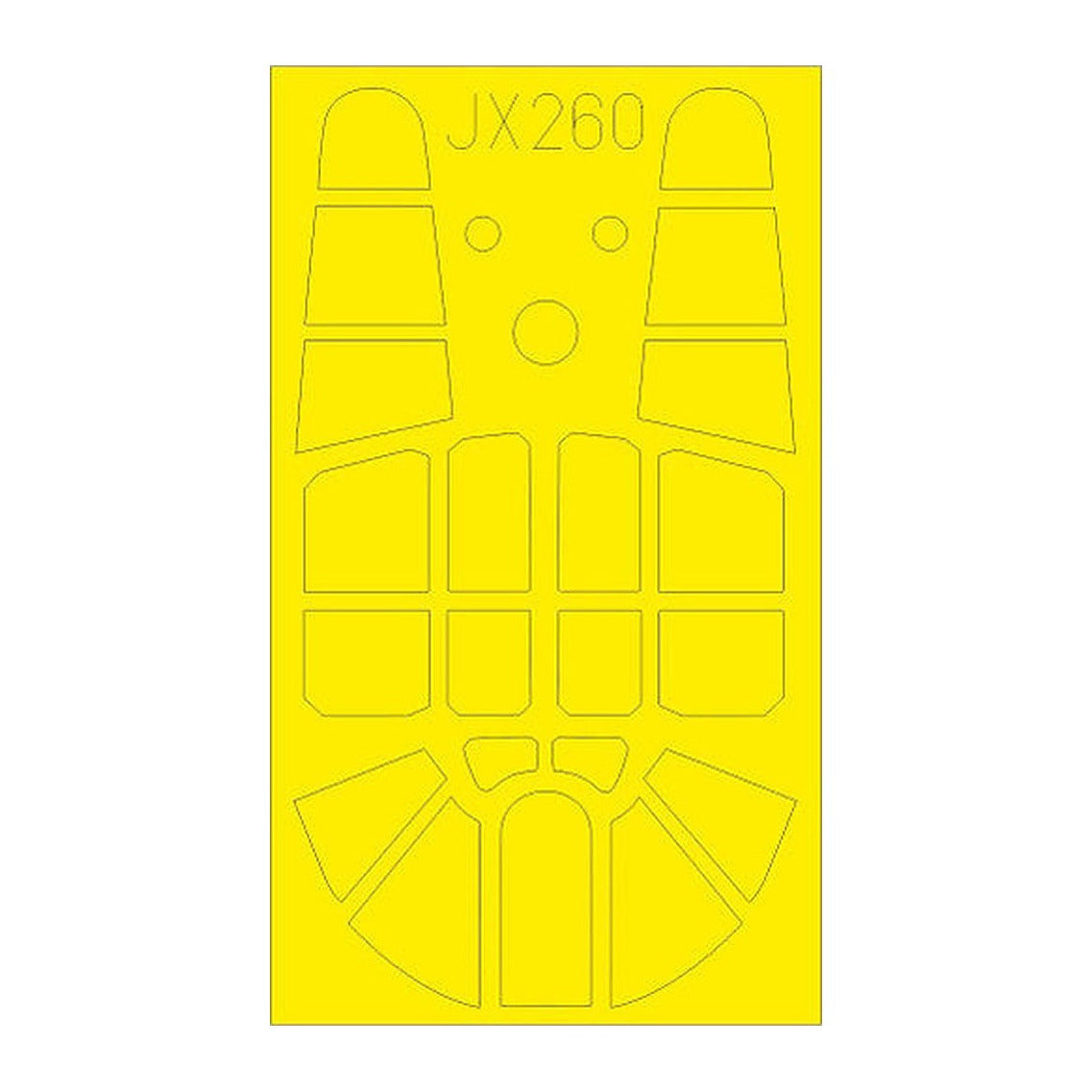 eduard jx260 1 32 mask p 40e for trumpeter canopy mask set