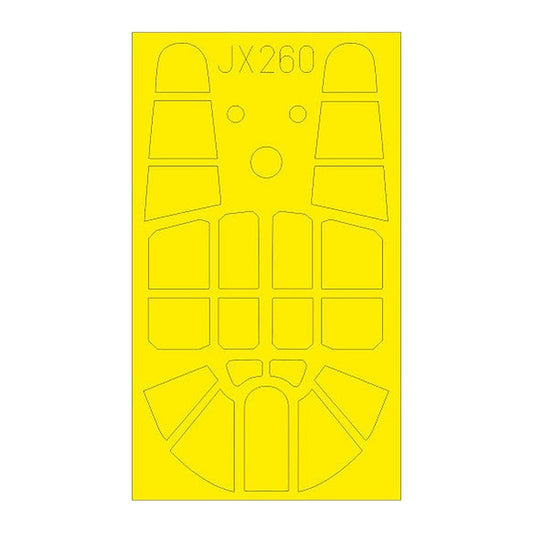 eduard jx260 1 32 mask p 40e for trumpeter canopy mask set
