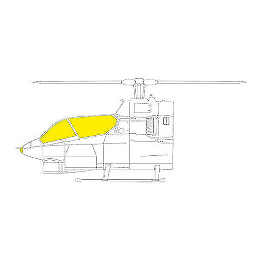 eduard jx279 1 32 mask ah1g for icm canopy mask set