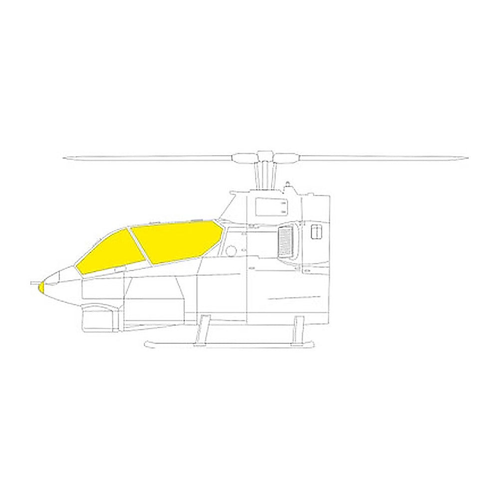 eduard jx280 1 32 mask ah1g tface canopy mask set for icm