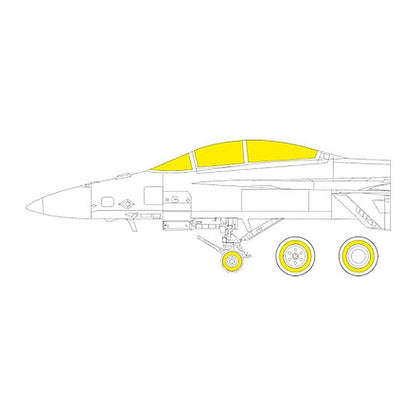 eduard jx282 1 32 mask f a 18f for revell canopy mask set