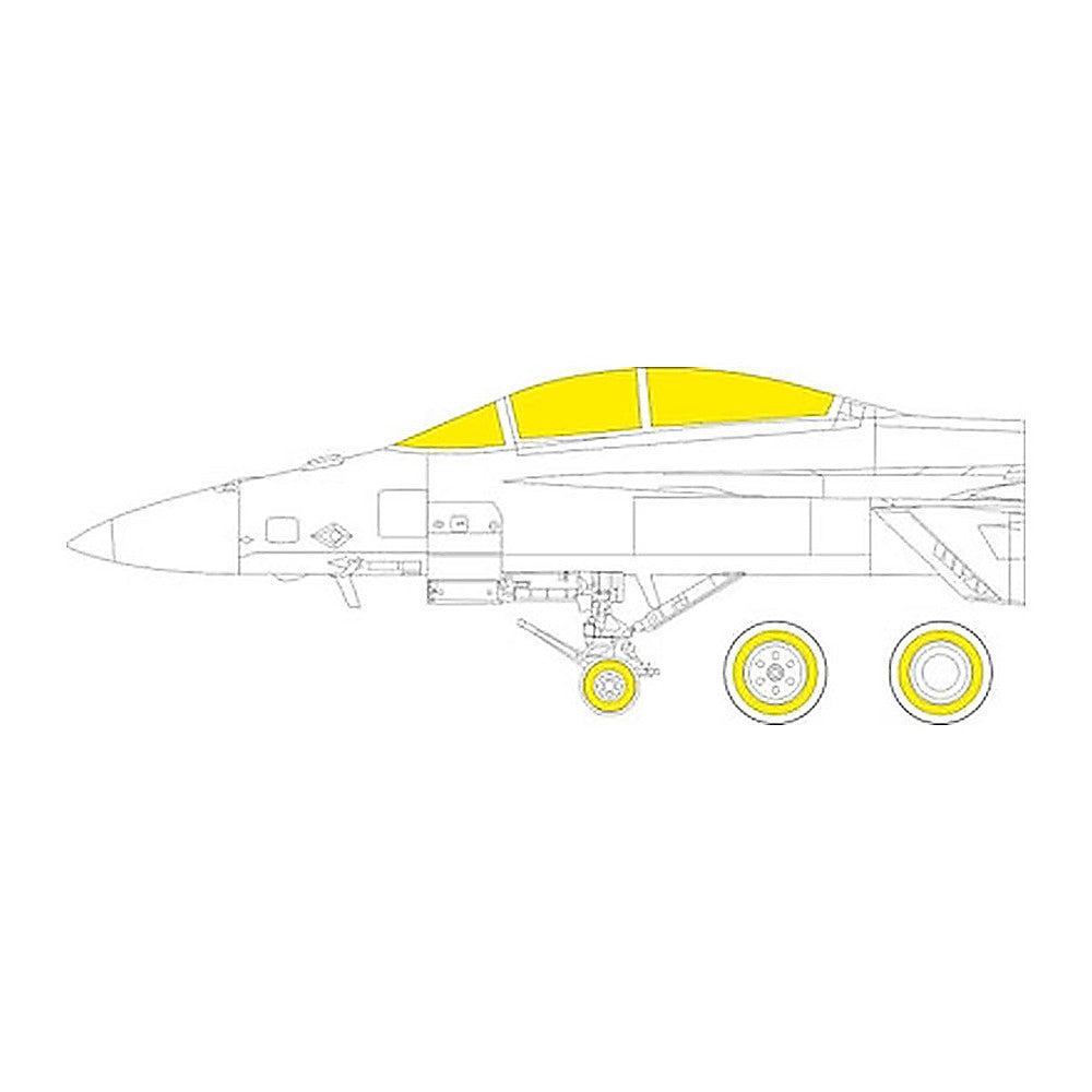 eduard jx283 1 32 mask f a 18f tface canopy mask set for revell