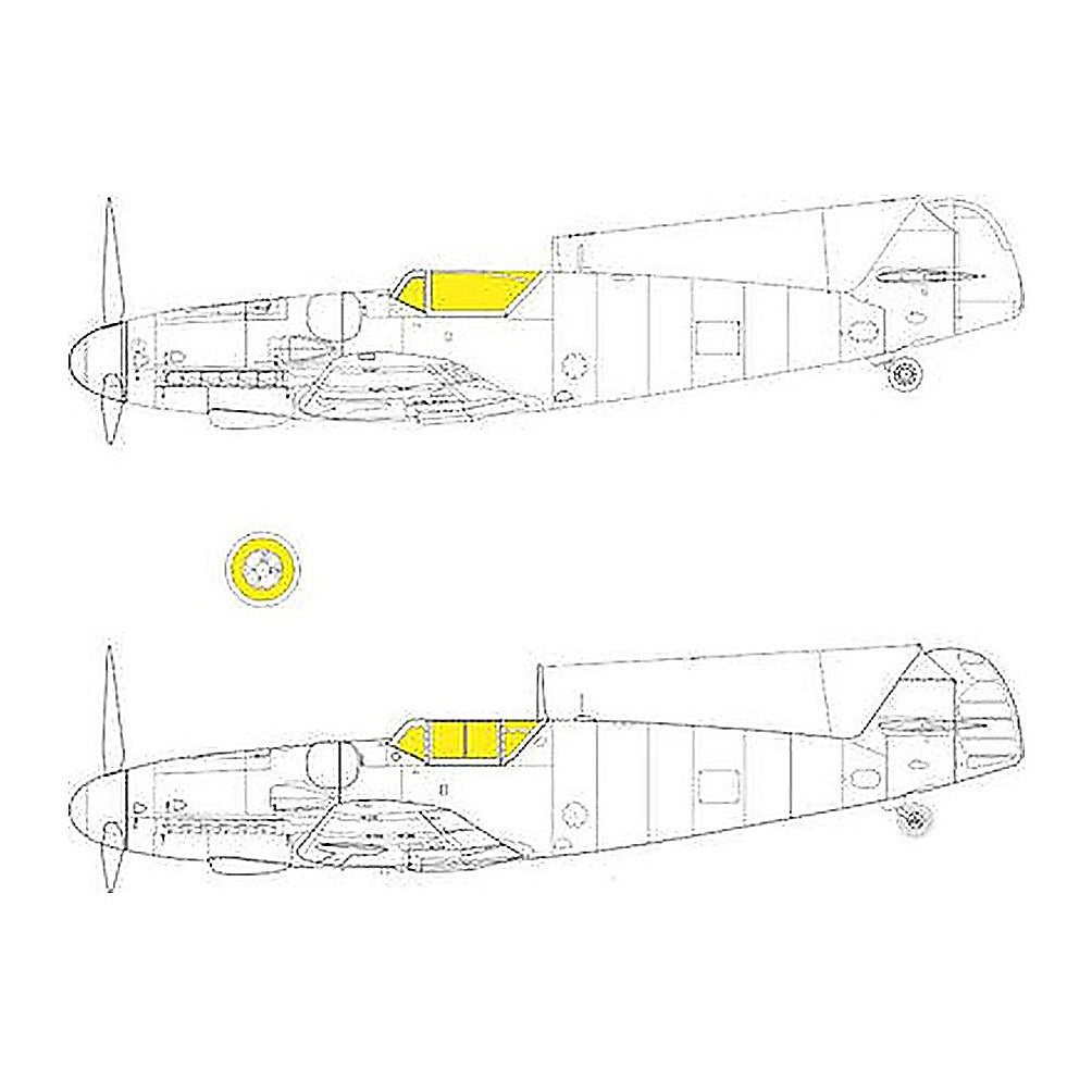 eduard jx292 1 35 mask bf 109g 6 tface canopy mask set for border