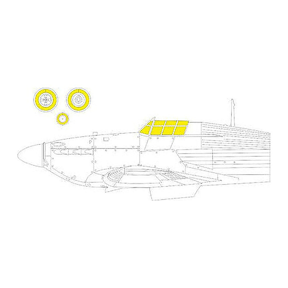 eduard jx306 1 32 mask hurricane mk iib tface canopy mask set for