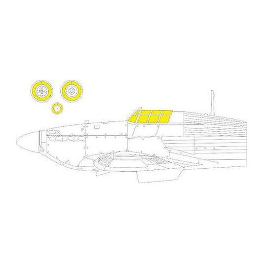 eduard jx306 1 32 mask hurricane mk iib tface canopy mask set for