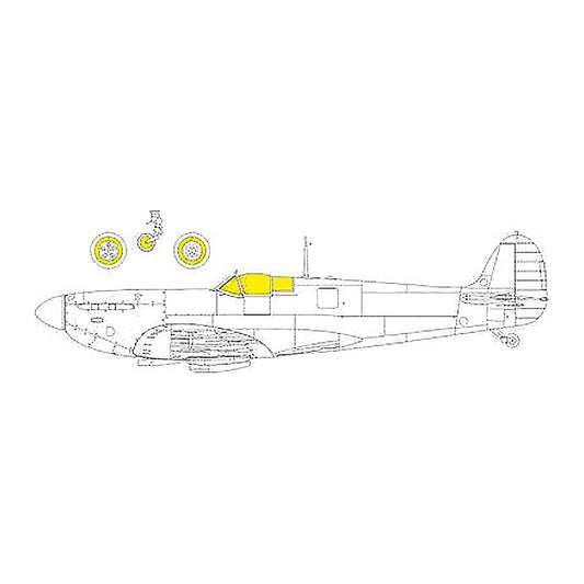 eduard jx310 1 32 paint mask for kotare spitfire mk i tface