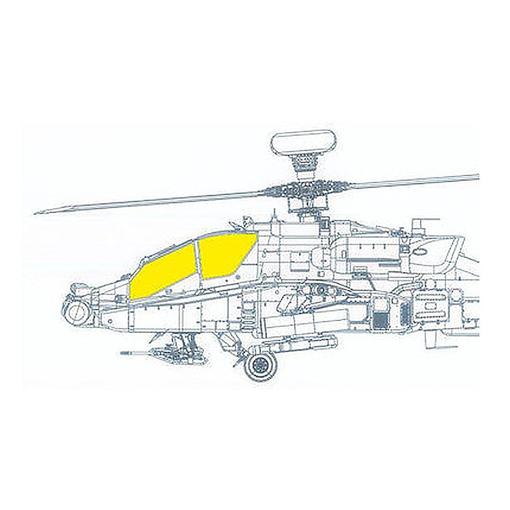 eduard jx311 1 32 mask ah 64e for takom canopy mask set