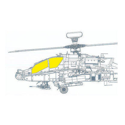 eduard jx311 1 32 mask ah 64e for takom canopy mask set