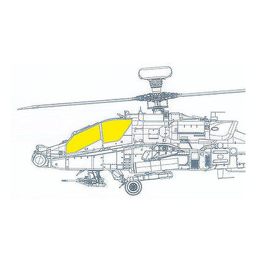 eduard jx312 1 35 mask ah 64e tface canopy mask set for takom