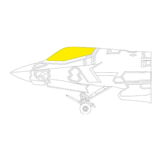 eduard jx323 1 32 f 35b tface canopy mask set masks