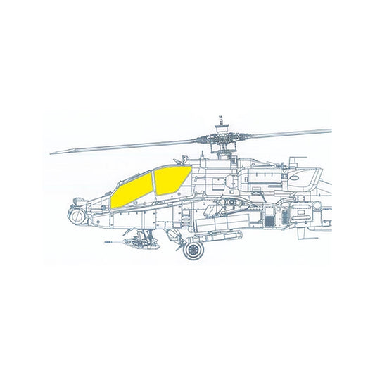 eduard jx328 1 35 ah 64a early tface canopy mask set mask for