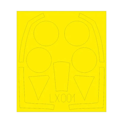 eduard lx001 1 24 mask typhoon mk ib for airfix canopy mask set