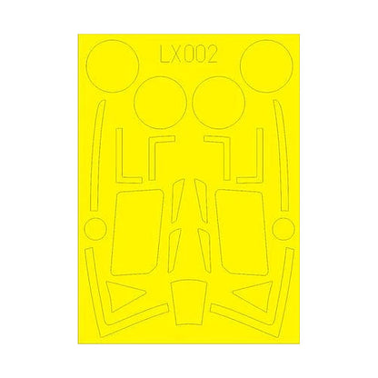 eduard lx002 1 24 mask typhoon mk ib car door for airfix canopy mask