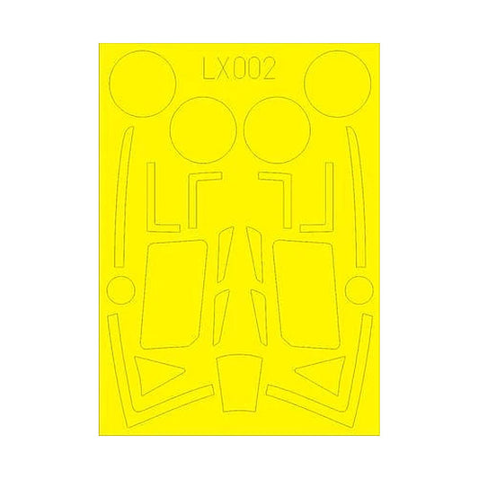 eduard lx002 1 24 mask typhoon mk ib car door for airfix canopy mask