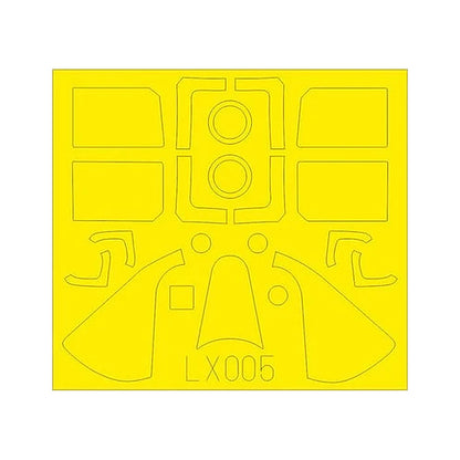 eduard lx005 1 24 mask f6f 5 for airfix canopy mask set