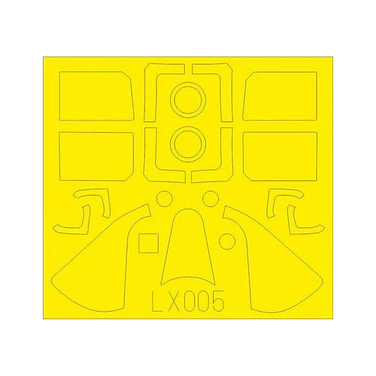 eduard lx005 1 24 mask f6f 5 for airfix canopy mask set