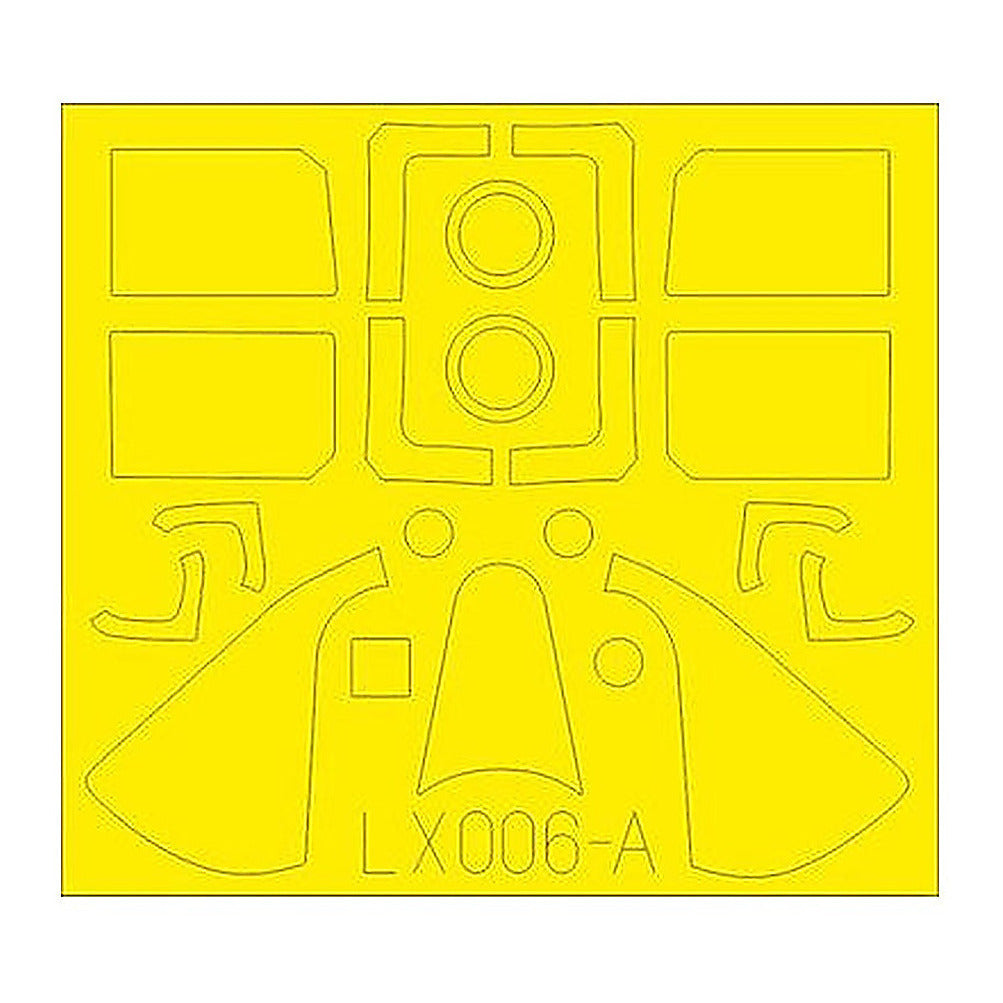 eduard lx006 1 24 mask f6f 5 tface canopy mask set for airfix