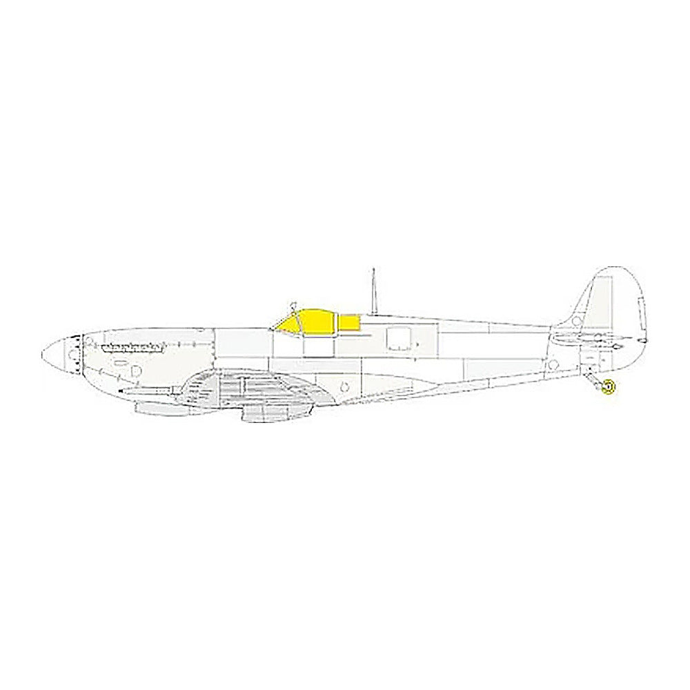 eduard lx008 1 24 mask spitfire mk ixc tface canopy mask set for
