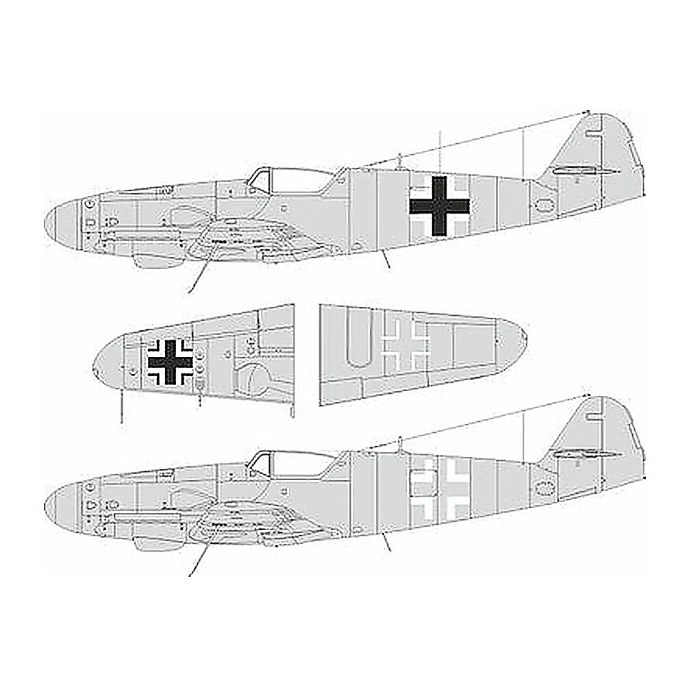 eduard lx011 1 24 bf 109g 5 6 national insignia mask for airfix