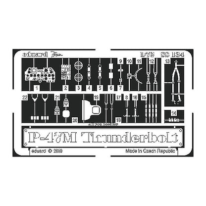 eduard ss134 1 72 p 47m thunderbolt photo etch interior detail set