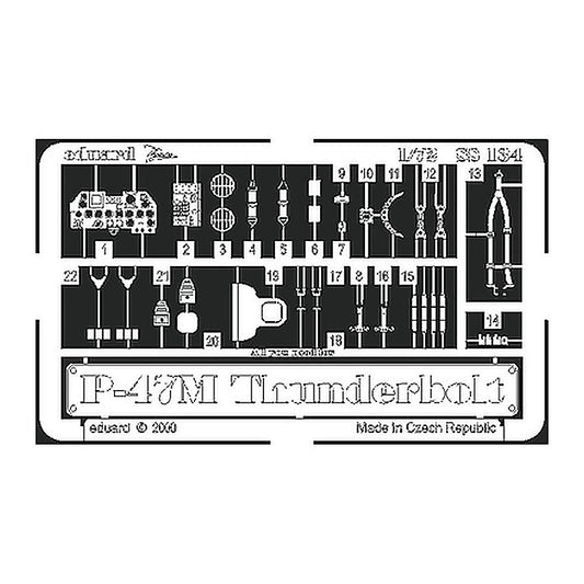eduard ss134 1 72 p 47m thunderbolt photo etch interior detail set