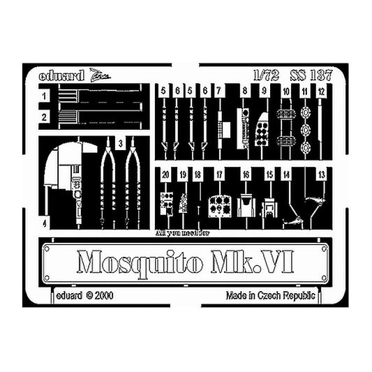 eduard ss137 1 72 mosquito mk vi for tamiya