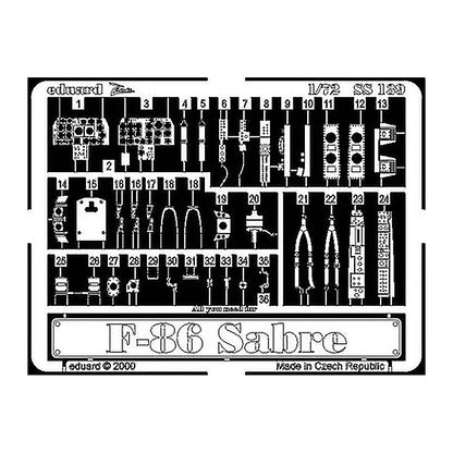 eduard ss139 1 72 f 86 for fujimi photo etch detail set
