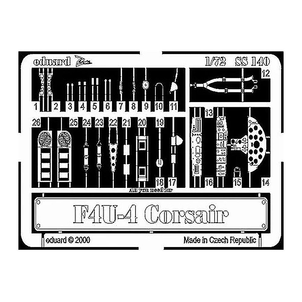 eduard ss140 1 72 for italeri photo etch detail set