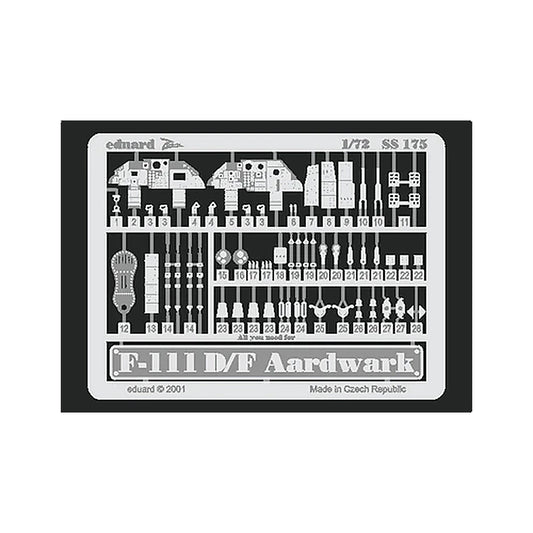 eduard ss175 1 72 f 111 d f aardvark photo etch interior detail set