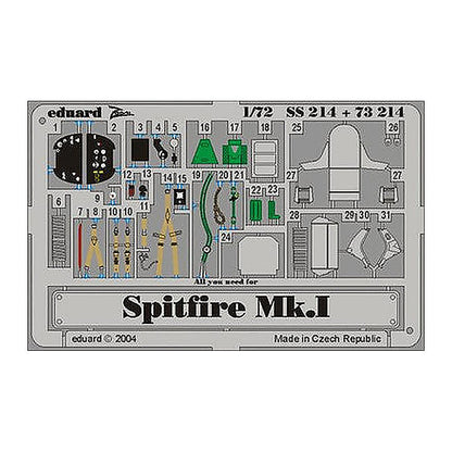 eduard ss214 1 72 spitfire mk i for tamiya