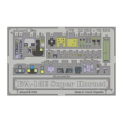 eduard ss226 1 72 f 18e super hornet detail set
