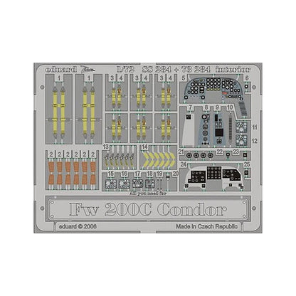 eduard ss284 1 72 fw 200c condor interior for revell