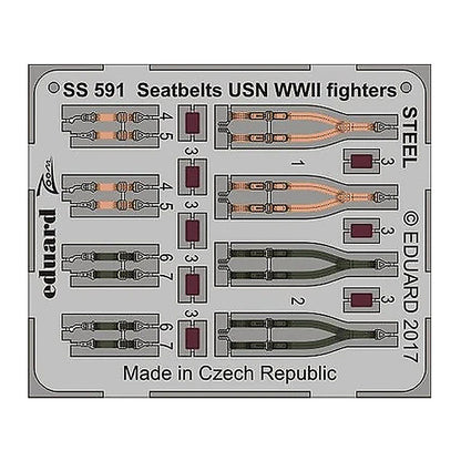 eduard ss591 1 72 seatbelts usn wwii fighters steel photo etch