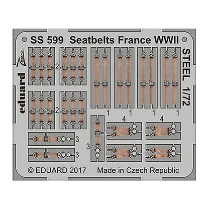 eduard ss599 1 72 seatbelts france wwii steel