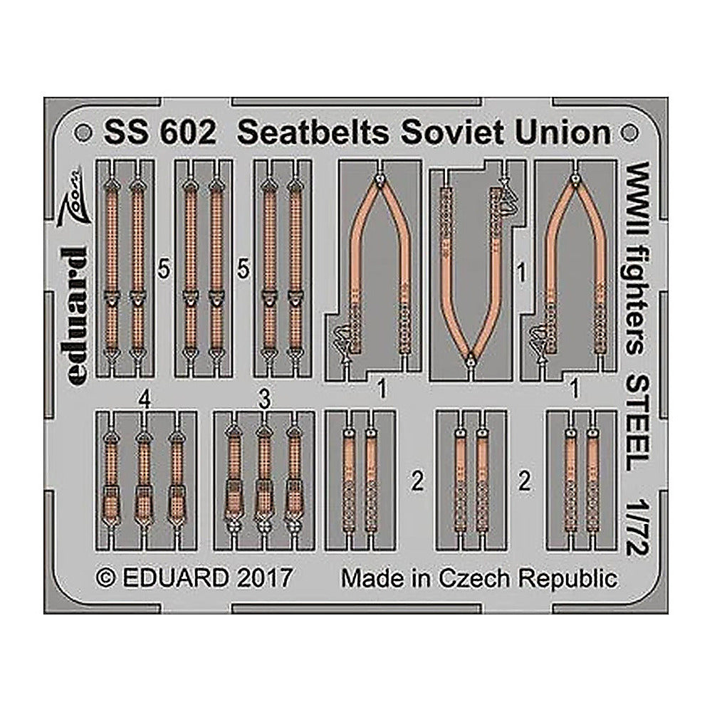 eduard ss602 1 72 seatbelts soviet union wwii fighters steel