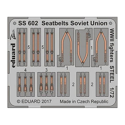eduard ss602 1 72 seatbelts soviet union wwii fighters steel