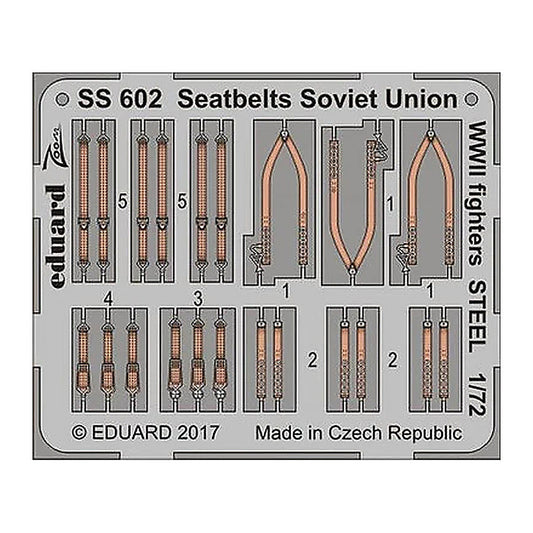 eduard ss602 1 72 seatbelts soviet union wwii fighters steel