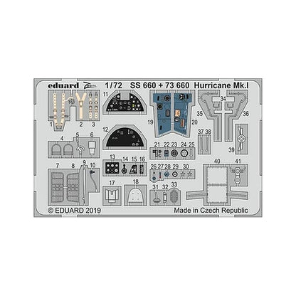 eduard ss660 1 72 hurricane mk i for airfix