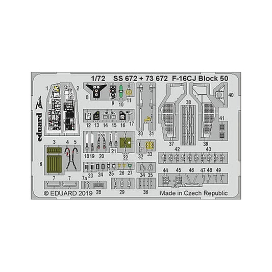 eduard ss672 1 72 f 16cj block 50 1 72