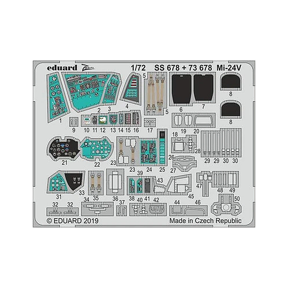 eduard ss678 1 72 mi 24v for zvezda photo etch detail set