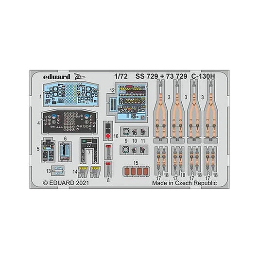 eduard ss729 1 72 c 130h for zvezda photo etch detail set