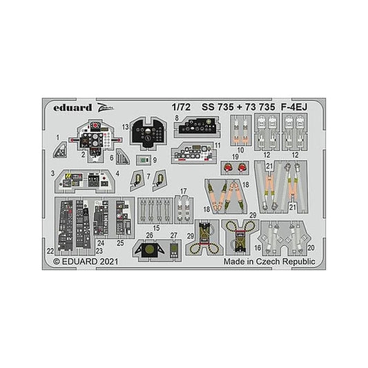 eduard ss735 1 72 f 4ej for fine molds photo etch detail set
