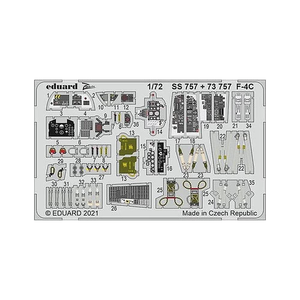 eduard ss757 1 72 f 4c for fine molds photo etch detail set