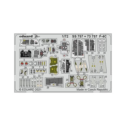 eduard ss757 1 72 f 4c for fine molds photo etch detail set