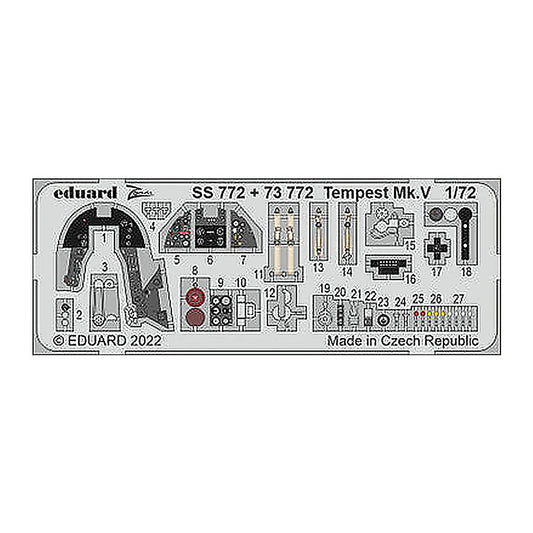 eduard ss772 1 72 tempest mk v photo etch for airfix