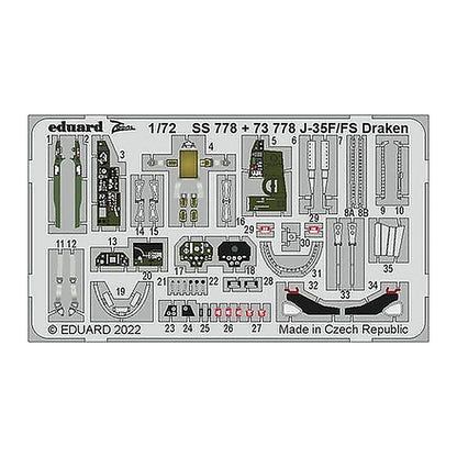 eduard ss778 1 72 j 35f fs draken hasegawa hobby 2000