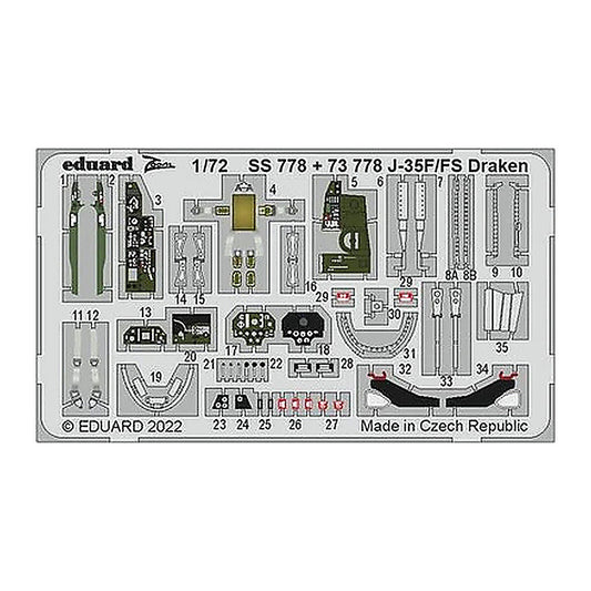 eduard ss778 1 72 j 35f fs draken hasegawa hobby 2000