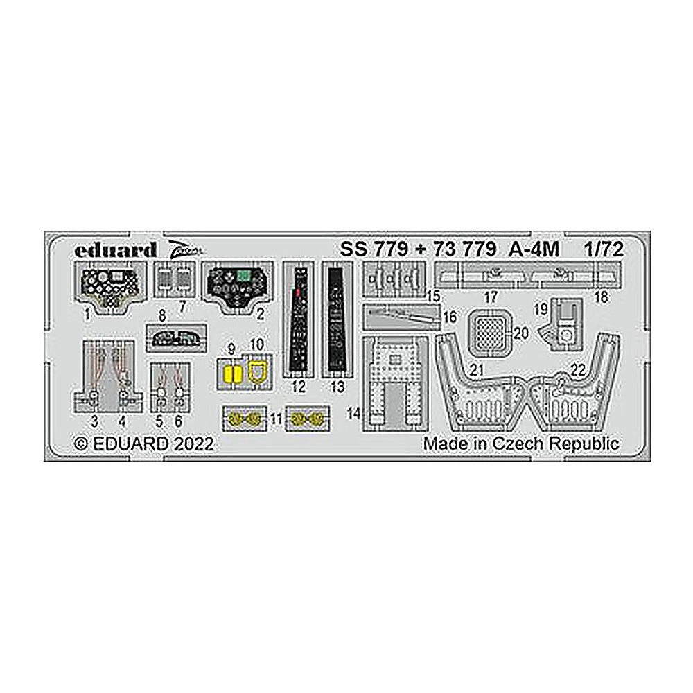 eduard ss779 1 72 a 4m for hobby boss photo etch detail set